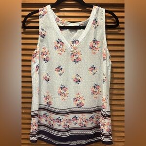 Natural reflections sheer tank